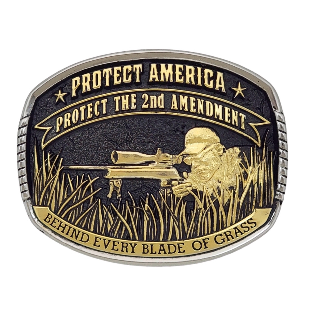 Montana Silversmiths Chris Kyle American Sniper 2nd Amendment Buckle NEW $55